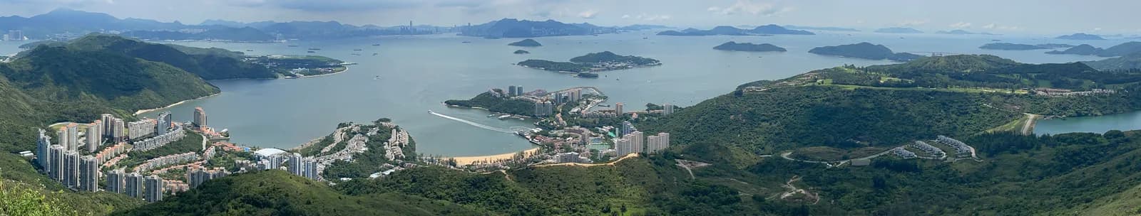 Discovery Bay residential coastline on Lantau Island