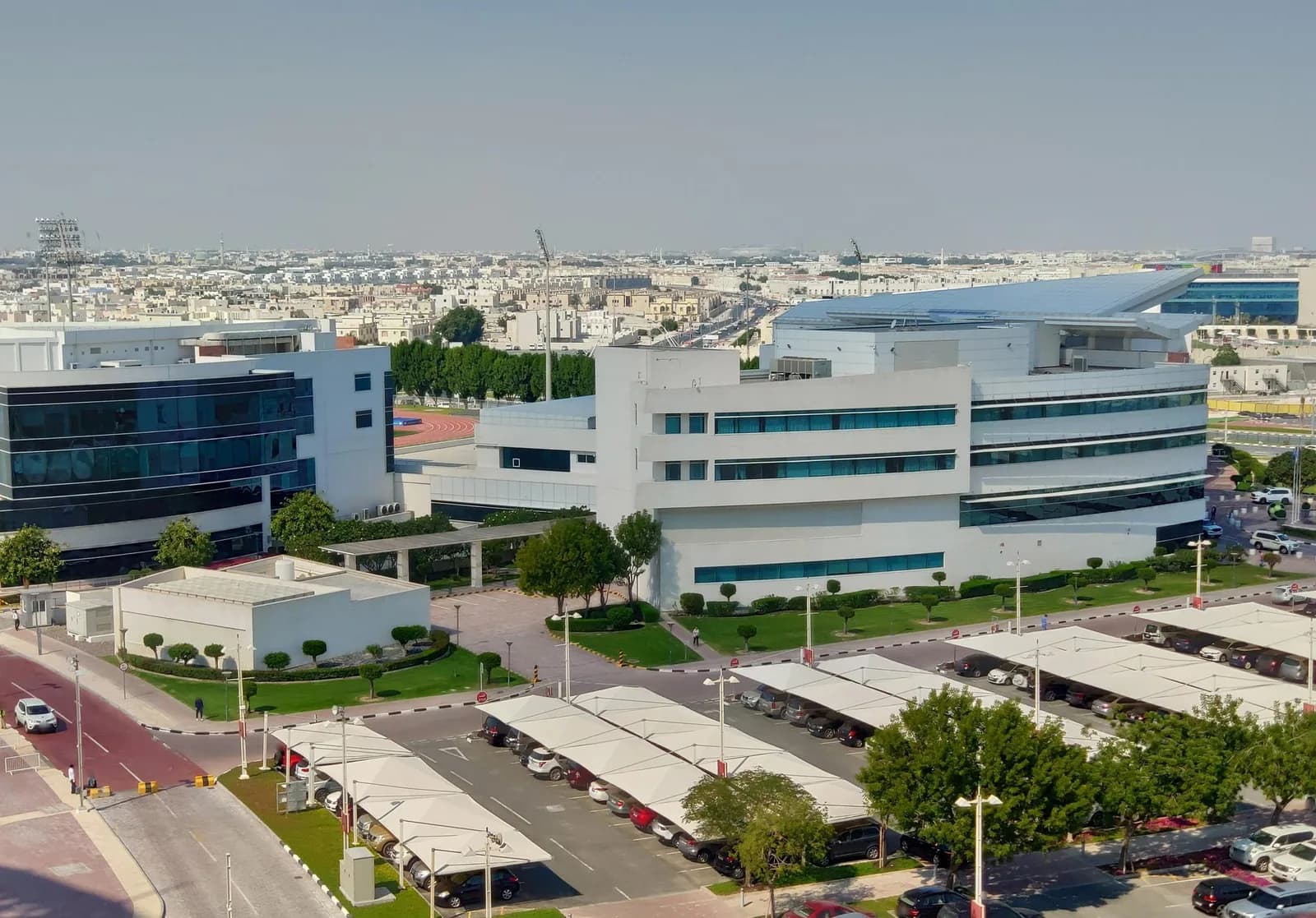 Al Rayyan municipality and Al Gharrafa residential view