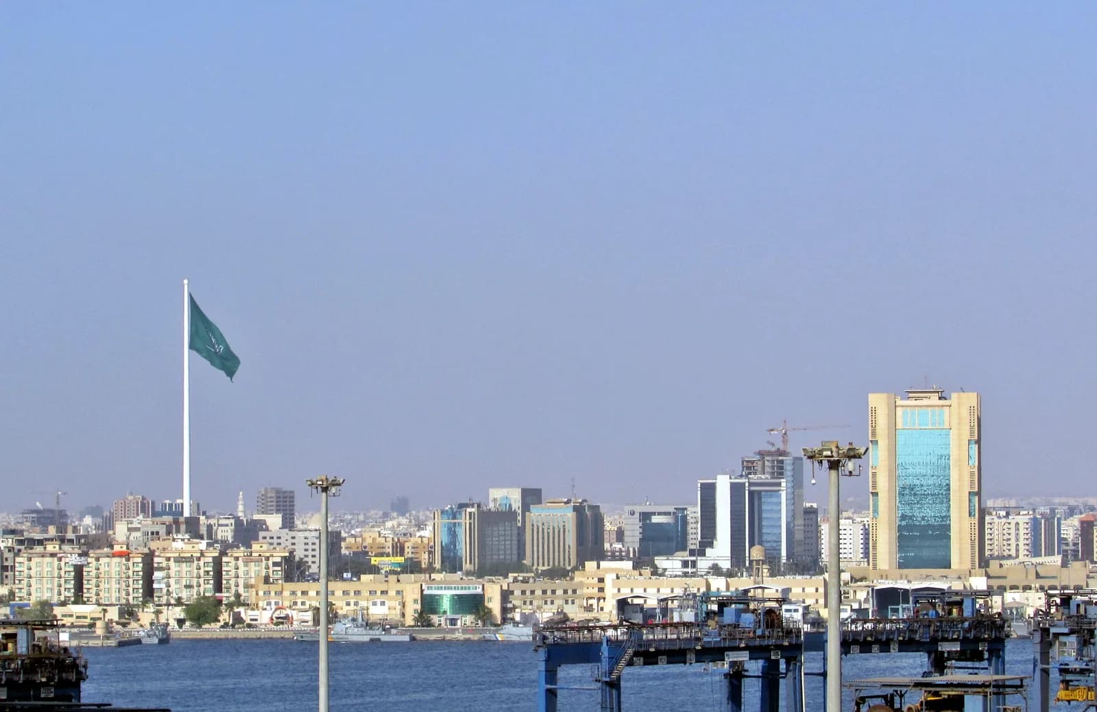 Jeddah Red Sea waterfront and Corniche skyline