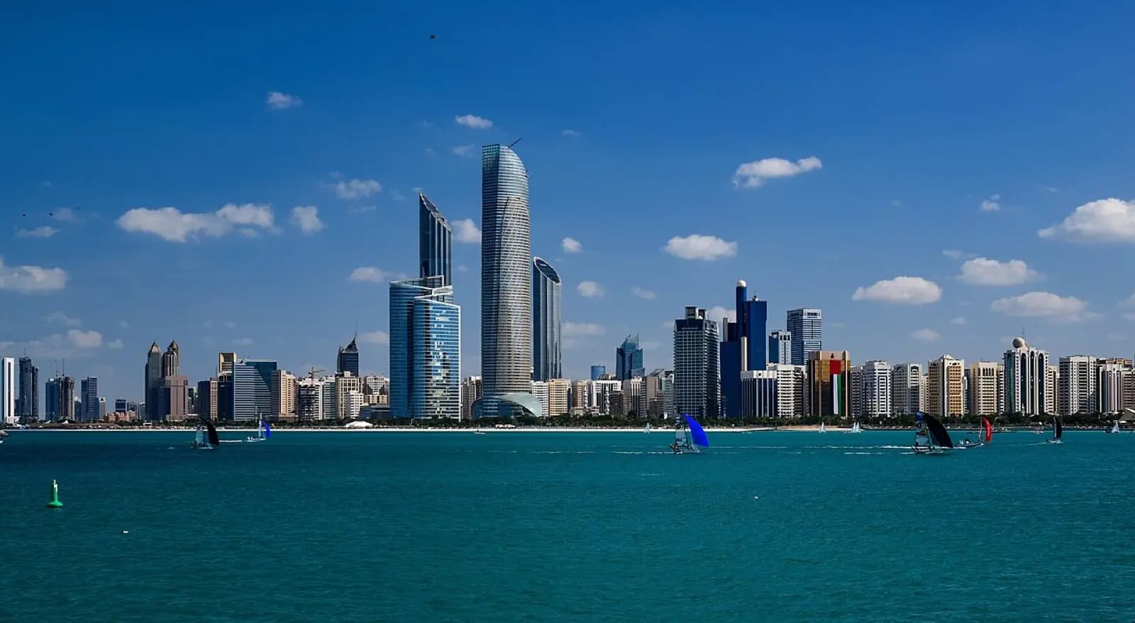 Abu Dhabi skyline or landmark view
