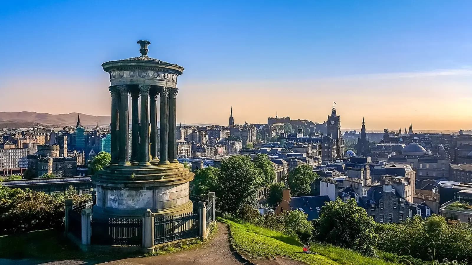 Edinburgh skyline or landmark view