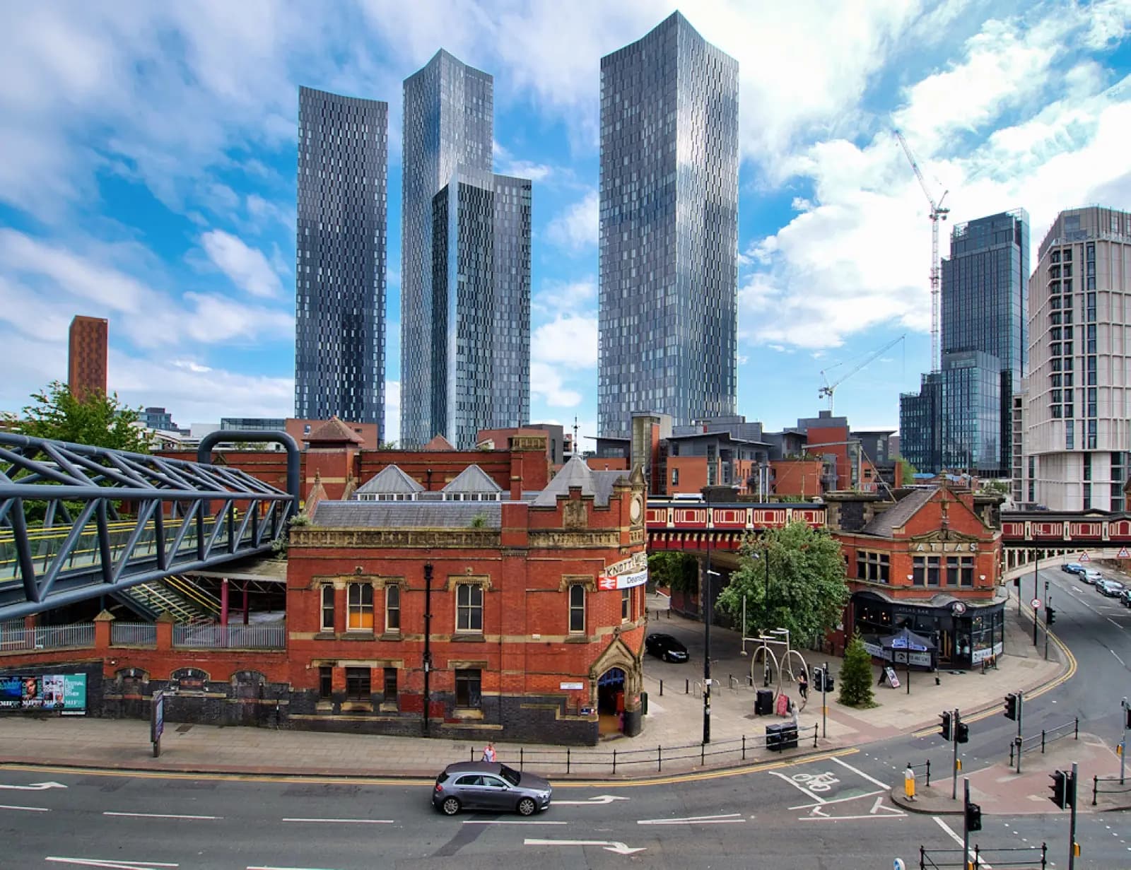Manchester skyline or landmark view