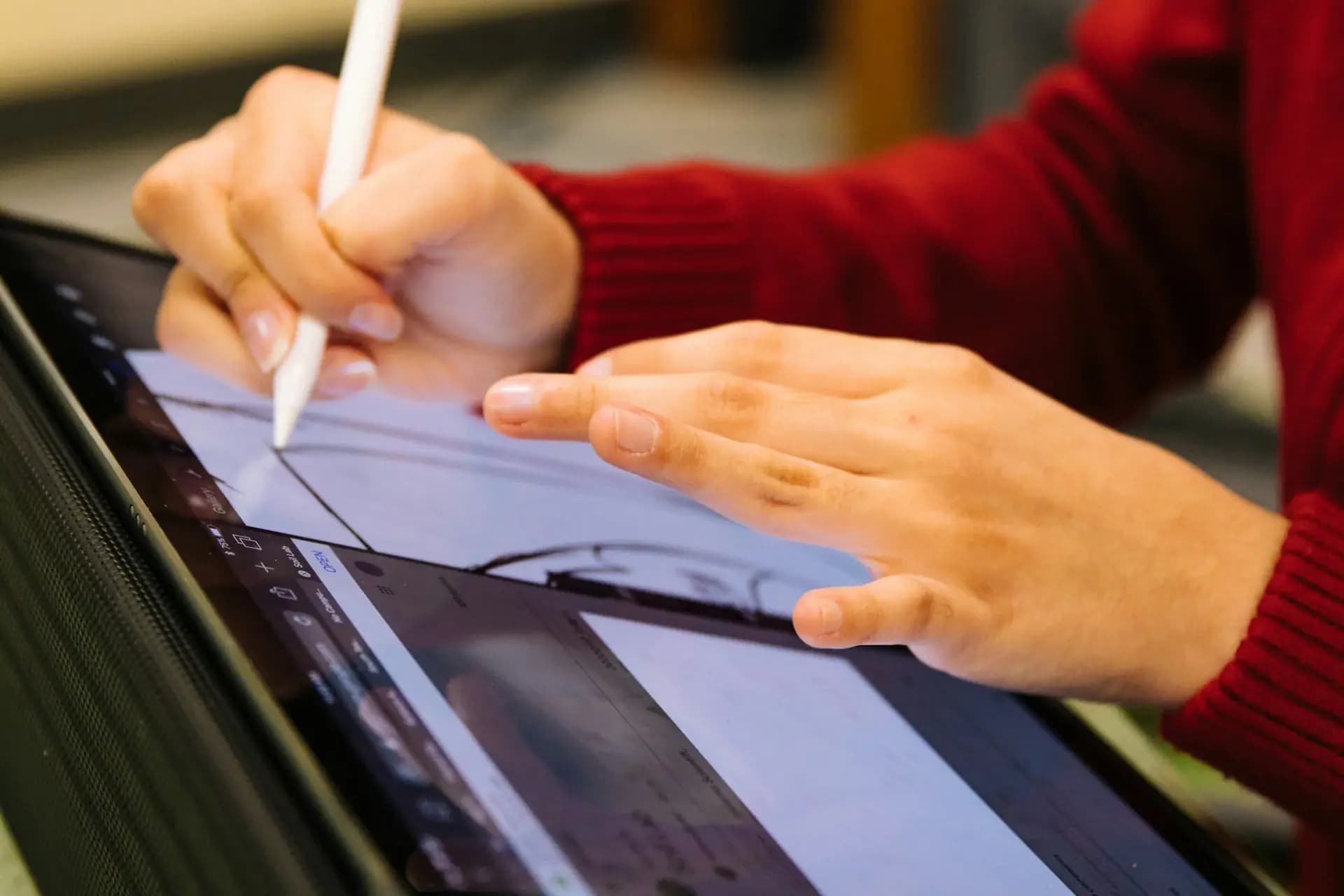 Student preparing for standardized tests
