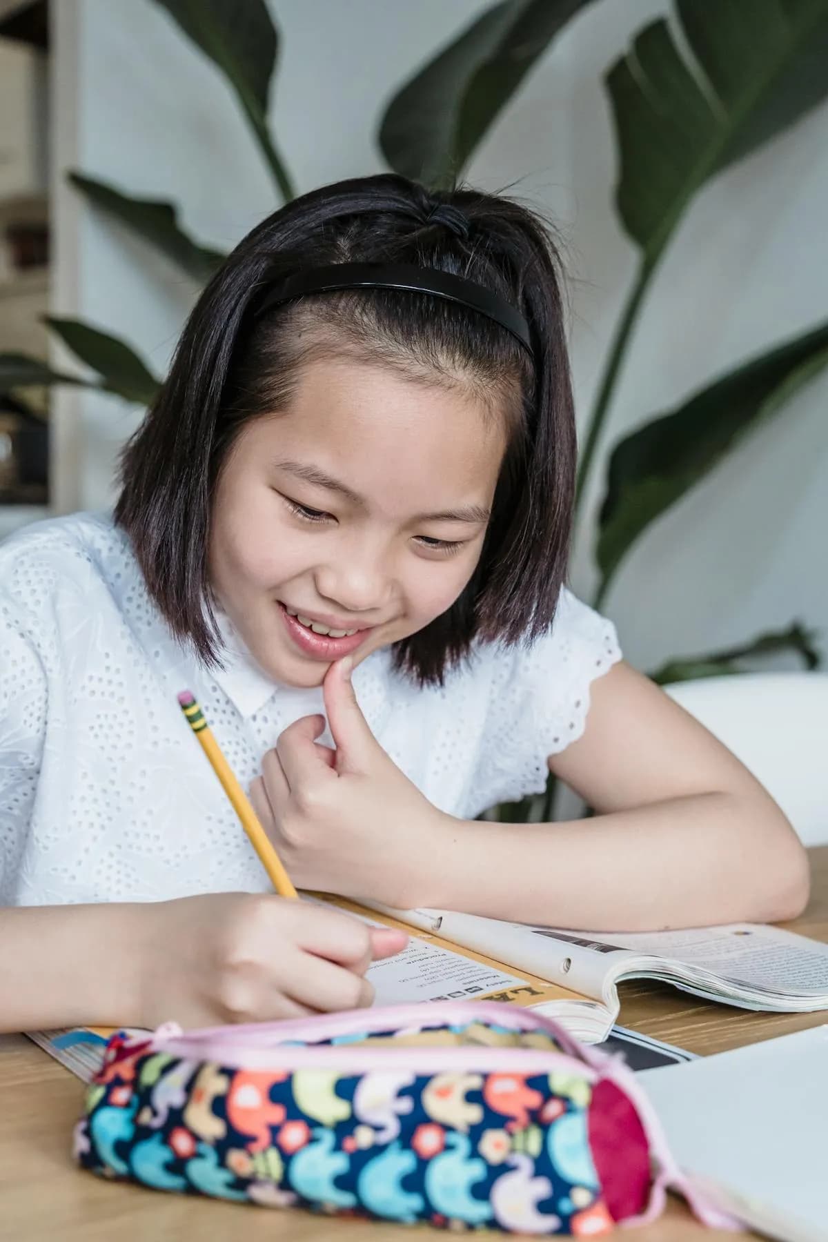 IB Diploma student learning online with a subject tutor